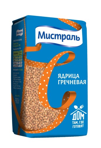 Гречка крупа МИСТРАЛЬ ядрица 900 г