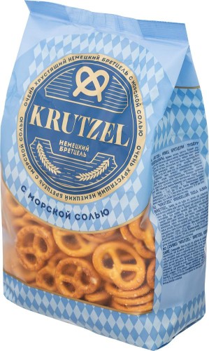 Крекер крендельки Krutzel Бретцель с солью, 250г ПК015