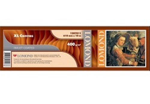 Холст Lomond XL Natural Canvas Dye, ролик 610 x 51 мм, 400 мкм, 10 метров 1207011