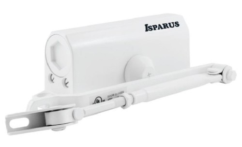 Доводчик дверной Isparus ISP 410, 15-60кг, белый