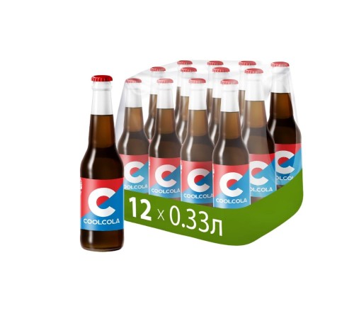 Напиток Cool Cola сильногаз. ст/б 0,33л 12шт/уп