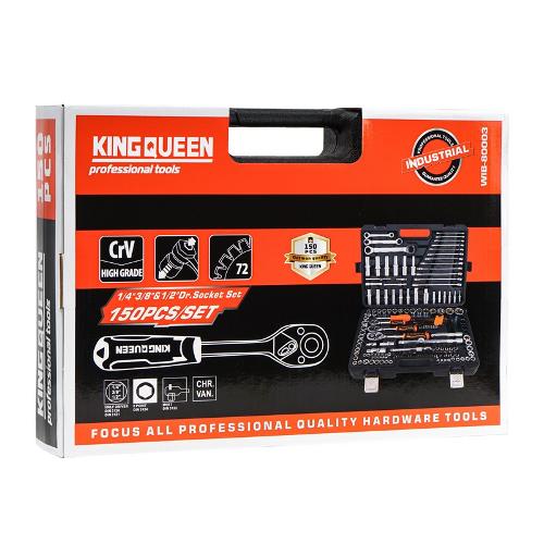 Набор инструментов KINGQUEEN 150 пред, 72 зуба, WIB-80003