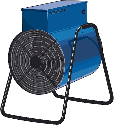 ЗУБР 9 кВт, электрическая тепловая пушка, Профессионал (ТП-П9)