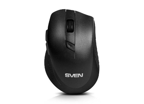 SVEN Беспроводная мышь RX-425W чёрная (5+1кл. 800-1600DPI, блист)