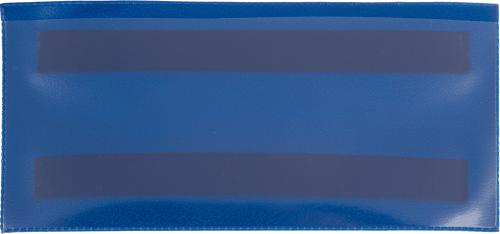 Карман для маркировки магнитный синий 150x67 мм горизонтальный (10 шт/уп)