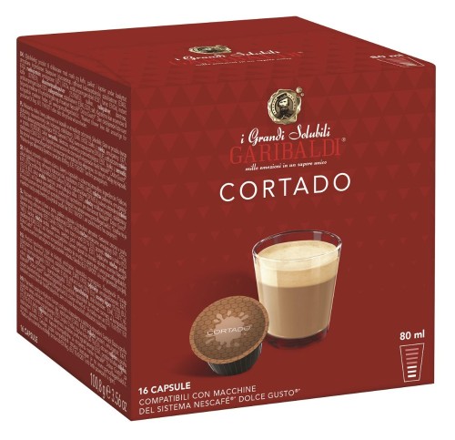 Кофе в капсулах Garibaldi Cortado (DG), 16шт/уп