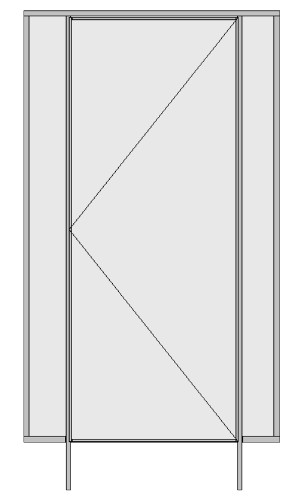Перегородка сантехническая туалетная COMFORT 900х2000