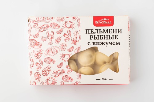 Пельмени рыбные с кижучем, 500 г