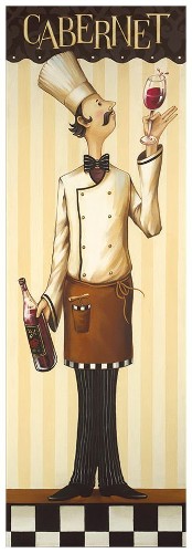 Картина Cabernet, 30х90 см, рама жемчуг с серебром
