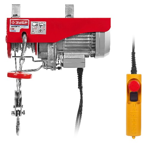 ЗУБР 500 / 250 кг, 1600 В, электрический тельфер (ЗЭТ-500)
