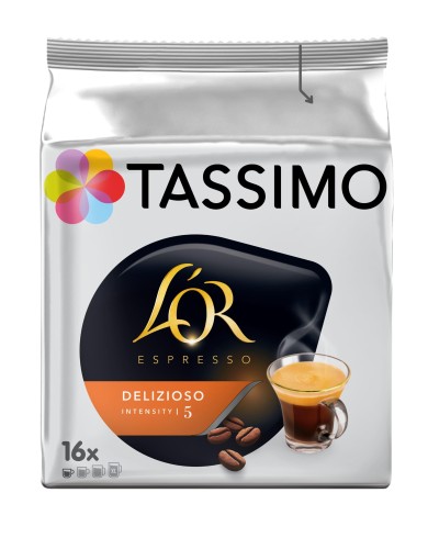 Кофе в капсулах Tassimo L'OR Espresso Delizioso нат.жар.мол., 16кап/уп