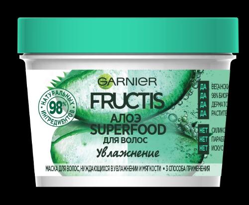 GARNIER Fructis 390мл Superfood АЛОЭ