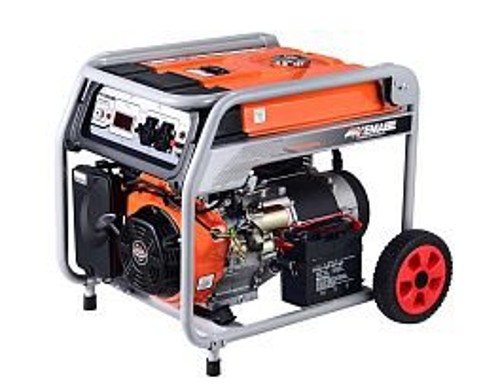 Генератор бензиновый TOR KM9500H 7,0 кВт 220В 27 л с кнопкой запуска и колесами, шт, 1011099