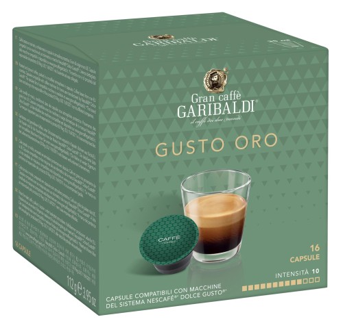 Кофе в капсулах Garibaldi Gusto Oro (DG), 16шт/уп