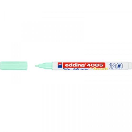 Меловой маркер Edding 4085, круглый наконечник, 1-2 мм Пастельно-зеленый