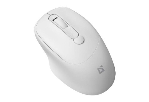 Defender Мышь беспроводная оптическая Feam MM-296 белый,4D,800-1600dpi,бесшумная