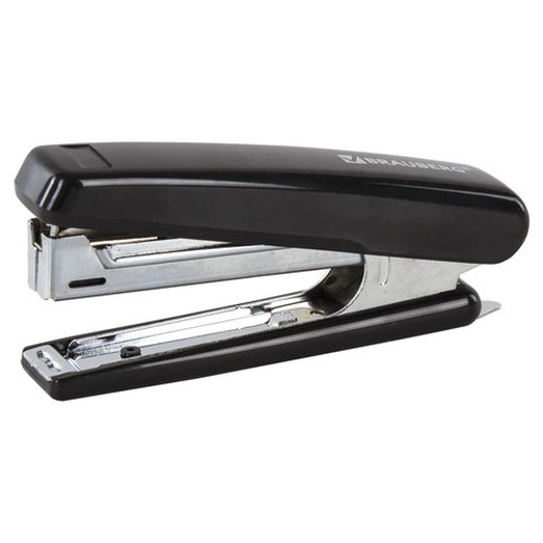 Степлеры настольные BRAUBERG &quot;Classic&quot;, до 12 листов,№10, с антистеплером, черный