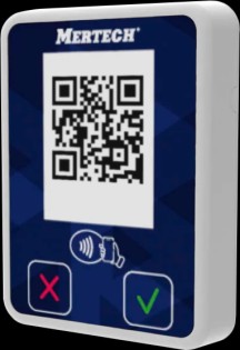 Терминал оплаты СБП Mertech Mini с NFC белый/синий (2136)