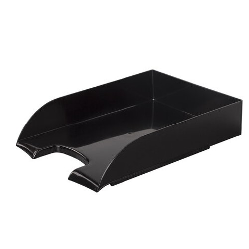 Лоток для бумаг горизонтальный BRAUBERG &quot;Office style&quot;, 320х245х65 мм, черный