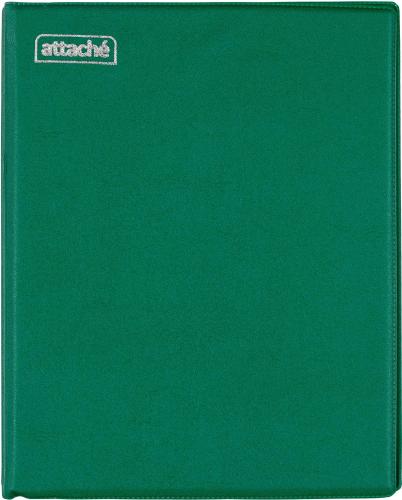 Бизнес-тетрадь А5 240л  ATTACHE, на кольцах,зеленый, обложка ПВХ