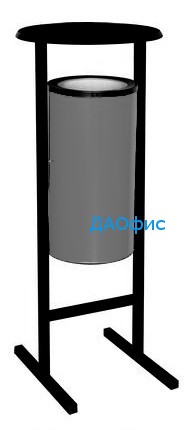 Урна металлическая уличная СЛ-250 серый, Титан арт. Т15449