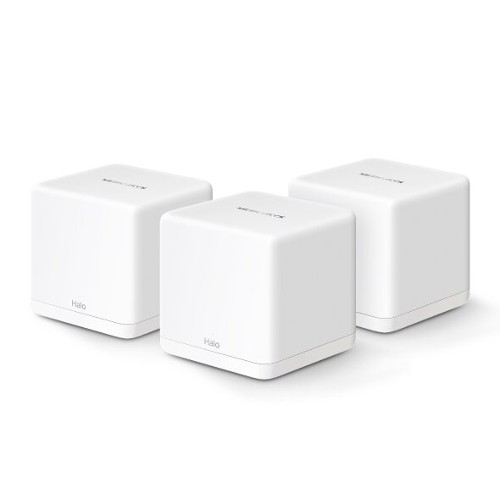 MESH система (3 устройства) MERCUSYS Halo H1500X(3-pack) AX1500 Wi-Fi 6, 300 Мбит/с на 2,4 ГГц, 1201 Мбит/с на 5 ГГц