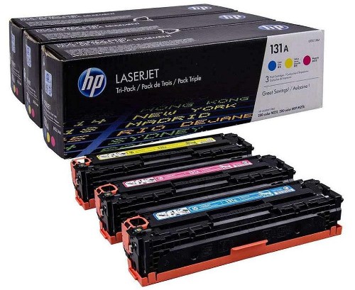 Картридж лазерный HP 131A U0SL1AM CMY для LJ Pro 200 (3шт/уп)