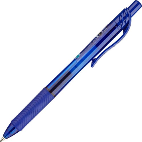 Ручка гелевая автомат. PENTEL BL107-CX EnerGel Rec 0,7мм син,ЭКО,манж