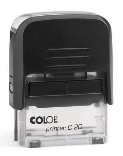 Штамп стандартный Colop Printer C20 3.7 со словами &quot;ВХОД. №, подпись&quot; и датой