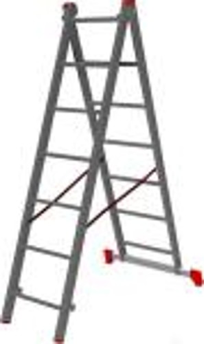 Лестница и стремянка Startul PRO, 2-х секц., 299/550 см, 2х12 ступ., 12.0 кг (ST9946-12)