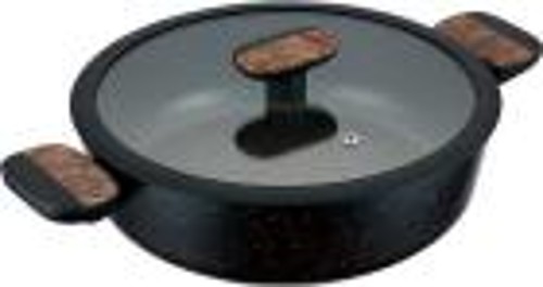 Сотейник Regent с крышкой и с двумя ручками, 3.3 л, 26 см, inox Linea ALBERO, черный/коричневый (62-1226)
