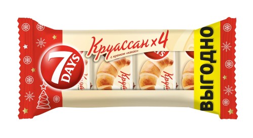 Круасcаны 7 days какао, 4шт х 65г