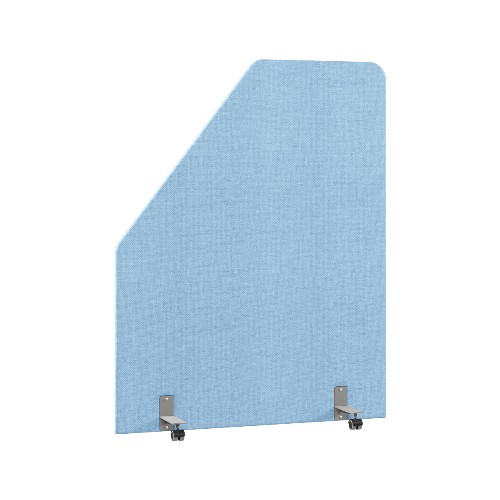 Акустическая перегородка на роликовых опорах RAND Acoustic RA.S.R-140/180, голубой, 1400х28х1800 мм