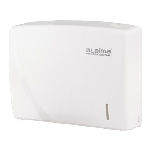 Диспенсеры для бумажных полотенец настенные LAIMA PROFESSIONAL ORIGINAL 605759 (Система H2), Interfold, белый, ABS-пластик