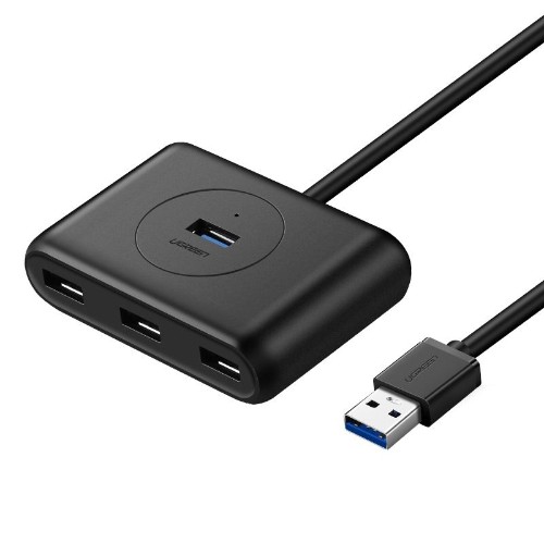 Разветвитель USB UGREEN CR113 (40850) USB 3.0 Hub with USB-C Port/1м/черный