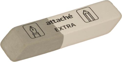 Ластик скошенный Attache Extra, нат.каучук, 54x14x8мм, д/ручки и карандаша