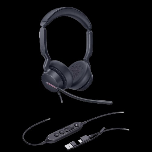 Гарнитура проводная Yealink UH46 Dual UC USB-C/A