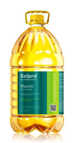 Масло Solpro подсолнечное рафинированное 5л