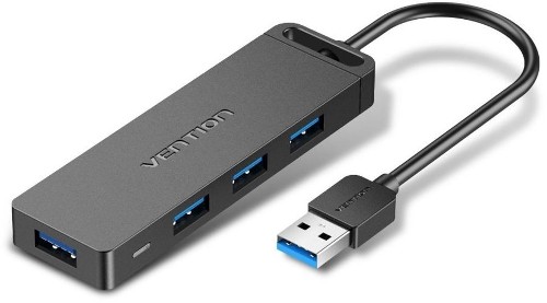 Концентратор Vention OTG USB 3.0 на 4 порта Черный - 1м. Vention CHLBF Концентратор Vention OTG USB 3.0 на 4 порта Черный - 1м. Vention CHLBF