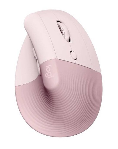 Logitech Мышь беспроводная вертикальная Lift Bluetooth, 400 - 4000 dpi, ROSE/DARK ROSE