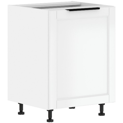 Шкаф напольный с полкой SICILIA MOP 6082.1C, 60х56х82, Белая эмаль/Белый