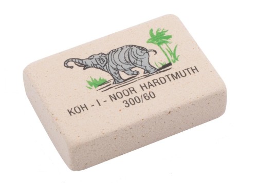 Ластик KOH-I-NOOR ELEFANT 300/60 8х31х21мм, цветной Чехия