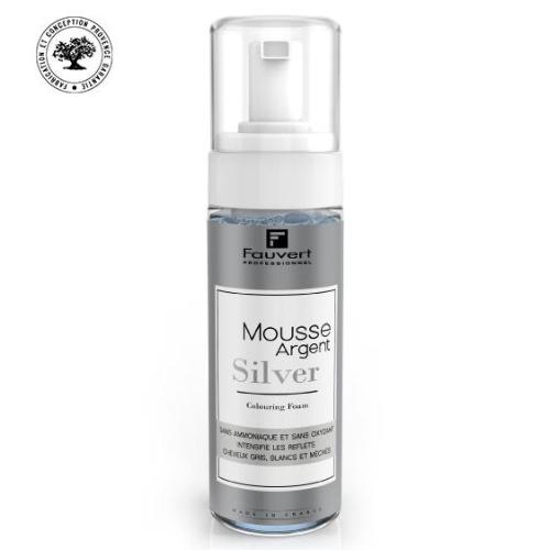 .MOUSSE ARGENT Тонер-мусс Серебро против желтизны д/седых и светлых волос, 150 мл, шк.05243 / MOUSSE ARGENT sans gaz propulseur - ecologique