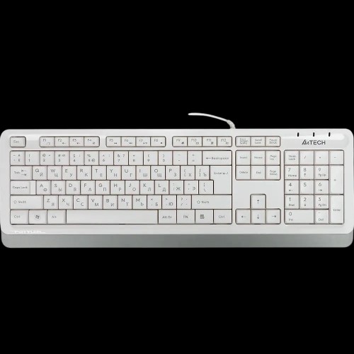 Клавиатура A4Tech FK10 белый/серый USB (FK10 WHITE) каб.:1.5м A4Tech FK10 WHITE