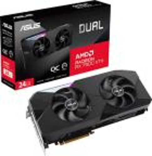 Видеокарта Asus Radeon RX 7900 XTX DUAL OC 24G (DUAL-RX7900XTX-O24G)