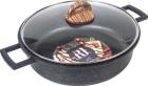 Сотейник Panairo ECO induction с крышкой, 28 см, индукция (ECO-SOT-28-AL-K.wd-I)