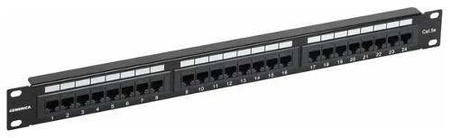 Патч-панель 1U кат. 5Е UTP 24 порта (Krone) GENERICA ITK PP24-1UC5EU-K05-G
