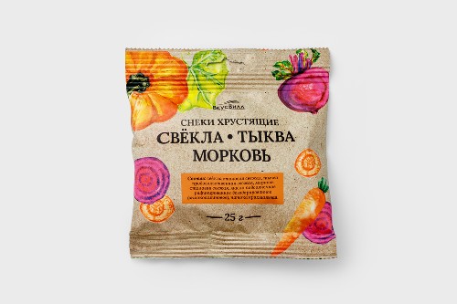 Снеки хрустящие из свеклы, тыквы и моркови