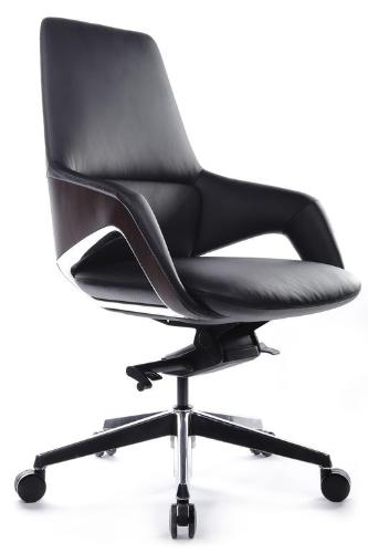 Кресло Riva Design Aura-M FK005-В Чёрный (A8) натуральная кожа 68*68*103-109