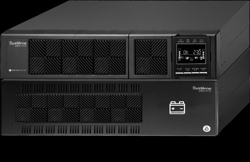 ИБП Systeme Electric Smart-Save Online SRT 5000 ВА, конвертируемый форм-фактор 5U, 230 В, 1:1, клеммный вход/выход, SmartSlot, LCD, USB HID, SNMP карта, параллельное резервирование, версия с возмож...